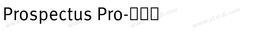 Prospectus Pro字体转换
